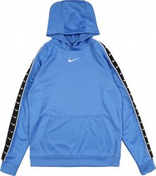 Nike Sportswear Mikina černá / bílá / kouřově modrá