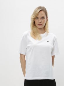 Bílé dámské basic tričko Lacoste