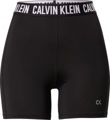 Calvin Klein Performance Sportovní kalhoty černá / bílá