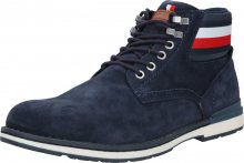 TOMMY HILFIGER Šněrovací boty červená / bílá / námořnická modř