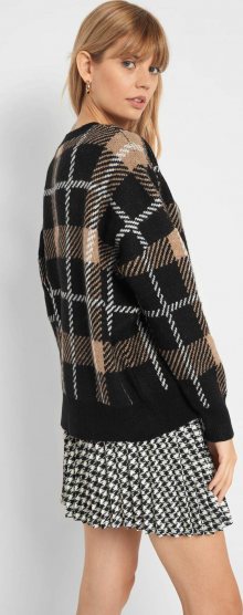 Károvaný oversize pulovr ORSAY