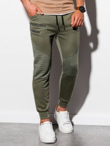 Ombre Clothing Khaki tepláky ve stylovém provedení P900