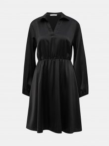 Černé saténové šaty Haily´s Silvy - L
