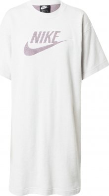 Nike Sportswear Šaty světle fialová / bílá
