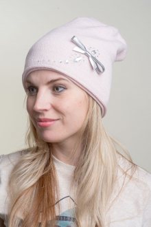 Dámská čepice Fil\'loo CD-17-19 pudrově růžová uni