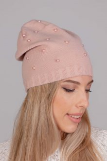 Dámská čepice Fil\'loo CD-19-07 pudrově růžová uni