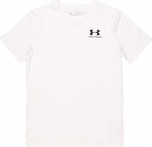 UNDER ARMOUR Funkční tričko bílá / černá
