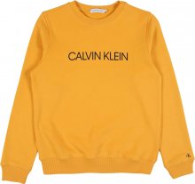 Calvin Klein Jeans Mikina \'INSTITUTIONAL LOGO\' žlutá