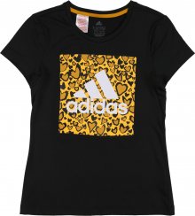 ADIDAS PERFORMANCE Funkční tričko žlutá / bílá / černá