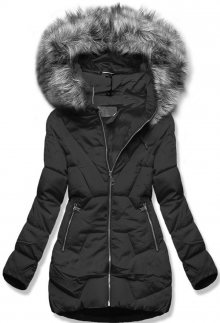 MODOVO Zimní bunda s kapucí černá