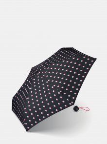 Černý dámský puntíkovaný skládací deštník Esprit