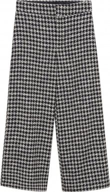 MANGO Kalhoty \'Cuadri\' černá / bílá