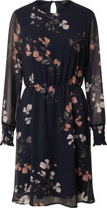 VERO MODA Koktejlové šaty \'Smilla\' tmavě modrá / bílá / růže / šedá