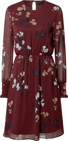 VERO MODA Koktejlové šaty \'Milla\' červená / mix barev