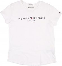 TOMMY HILFIGER Tričko \'ESSENTIAL\' bílá / námořnická modř / červená