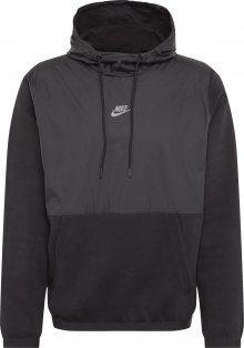 Nike Sportswear Svetr \' Just Do It\' černá / šedá