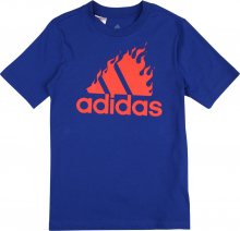 ADIDAS PERFORMANCE Funkční tričko královská modrá / světle červená