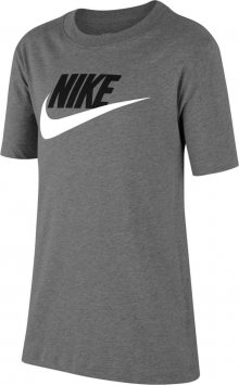 Nike Sportswear Tričko šedý melír / černá / bílá