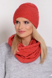 Dámský zimní komplet Fil\'loo CD-069 korálová uni