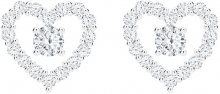 Preciosa Romantické stříbrné náušnice First Love s kubickou zirkonií Preciosa 5303 00