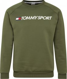 Tommy Sport Sportovní mikina khaki