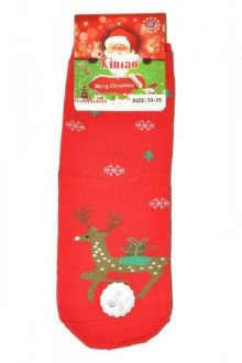 Ulpio Xintao 8810 Christmas Dámské ponožky 33-35 červená