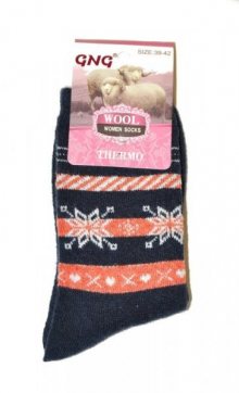 Ulpio GNG 3001 Thermo Wool Dámské ponožky 39-42 černá