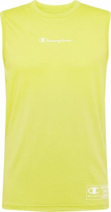 Champion Authentic Athletic Apparel Tričko svítivě žlutá / bílá