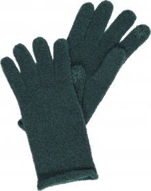 ESPRIT Prstové rukavice tmavě zelená