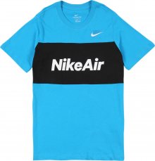 Nike Sportswear Tričko černá / modrá