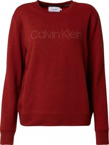 Calvin Klein Mikina vínově červená