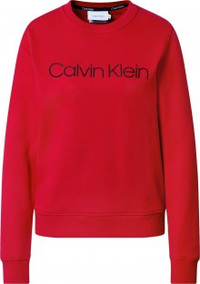 Calvin Klein Mikina červená / černá