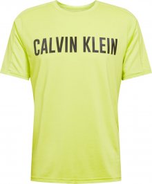 Calvin Klein Performance Funkční tričko světle zelená / černá