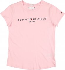 TOMMY HILFIGER Tričko růžová / marine modrá / bílá / světle červená