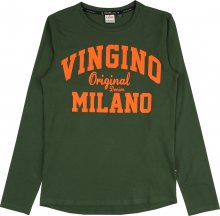 VINGINO Tričko zelená / oranžová