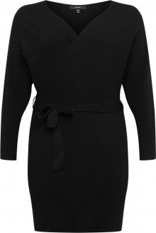 Vero Moda Curve Úpletové šaty černá