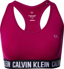 Calvin Klein Performance Sportovní podprsenka bílá / bobule / černá