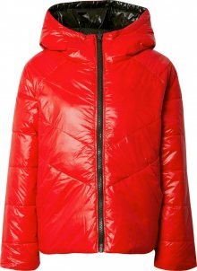 EDC BY ESPRIT Zimní bunda khaki / ohnivá červená