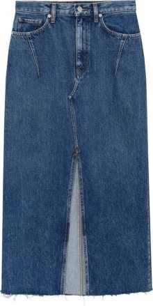 MANGO Sukně \'Denim 70\' modrá džínovina