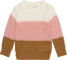 NAME IT Svetr \'FOLIS\' bronzová / růžová / bílá