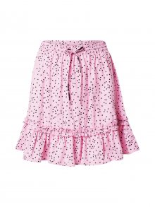 Tommy Jeans Sukně \'Ruffle\' růžová / černá