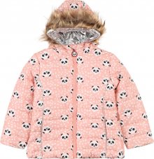 LEMON BERET Zimní bunda růžová / černá / bílá