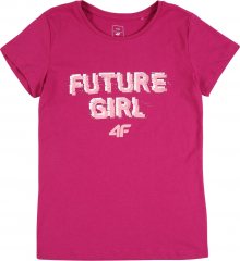 4F Funkční tričko pink / světle růžová