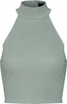 Missguided Top \'Ribbed Sleeveless Top Green\' zelená