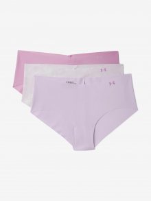 Kalhotky 3 ks Under Armour Fialová