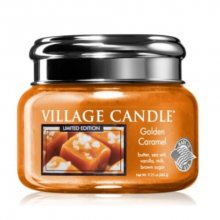 Village Candle Vonná svíčka ve skle Zlatý Karamel (Golden Caramel) 262 g