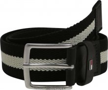 TOMMY HILFIGER Opasek \'CASUAL WEBBING\' černá / světle šedá