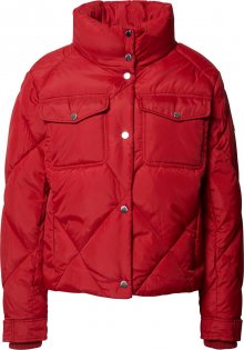 Tommy Jeans Přechodná bunda vínově červená