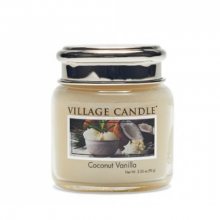 Village Candle Vonná svíčka ve skle Kokos a vanilka (Coconut Vanilla) 92 g