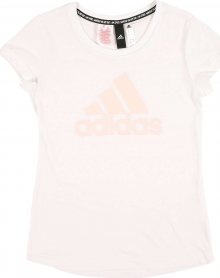 ADIDAS PERFORMANCE Funkční tričko \'YOUNG GIRLS MUST HAVE BATCH OF SPORT TEE\' bílá / pastelově růžová